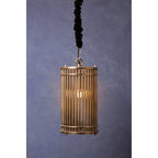 Silver Nickel Steel Rod Pendant Light