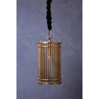 Silver Nickel Steel Rod Pendant Light