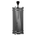Silver Finish Cylindrical Table Lamp