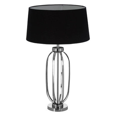 Polished Silver Nickel Table Lamp