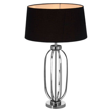 Polished Silver Nickel Table Lamp