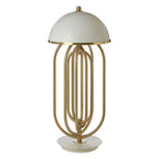 Table Lamp with White Shade