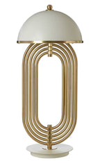 Table Lamp with White Shade