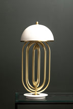 Table Lamp with White Shade