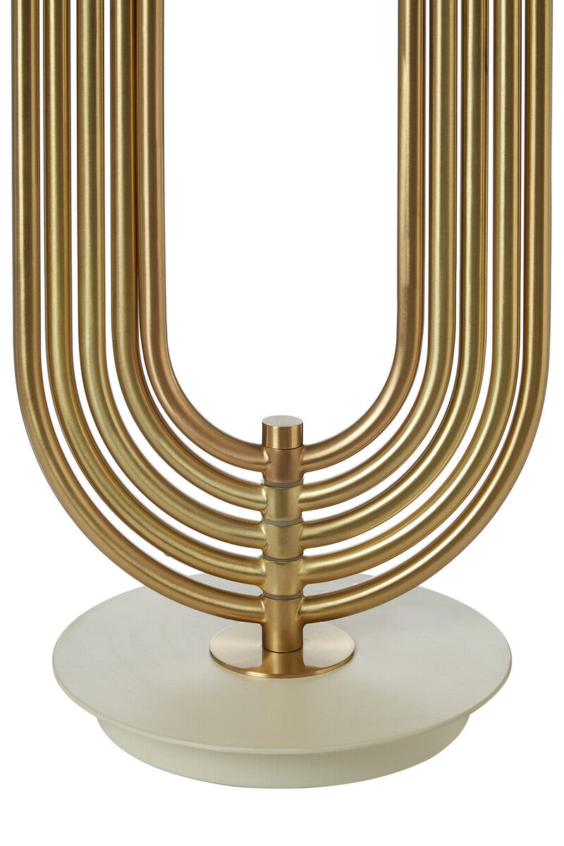 Table Lamp with White Shade