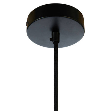 Small Pendant Light in Black and Copper