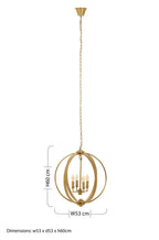 Antique Brass Pendant Light