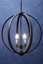 Black Metallic Pendant Light