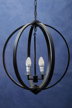 Black Metallic Pendant Light