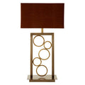 Gold Stainless Steel Circular Base Table Lamp