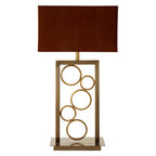 Gold Stainless Steel Circular Base Table Lamp