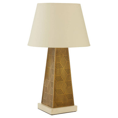 Marble Base Triangular Iron Table Lamp