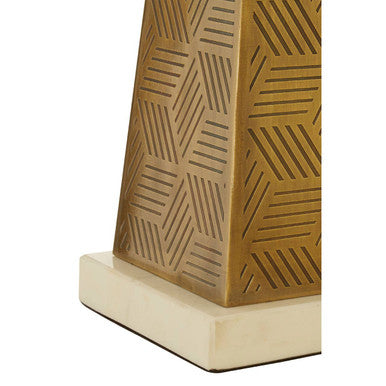 Marble Base Triangular Iron Table Lamp