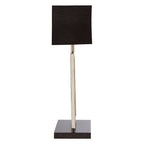 Mirror Panel Table Lamp with Black Marble Base