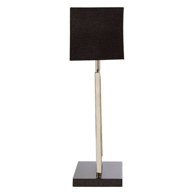 Mirror Panel Table Lamp with Black Marble Base