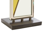 Mirror Panel Table Lamp with Black Marble Base