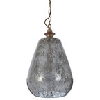 Large Mirrored Glass Bell Pendant Light