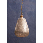 Large Mirrored Glass Bell Pendant Light