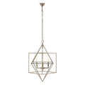 Nickel Finish Geometric Pendant Light