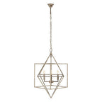 Nickel Finish Geometric Pendant Light