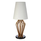 Gold and Black Angular Table Lamp