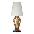 Gold and Black Angular Table Lamp