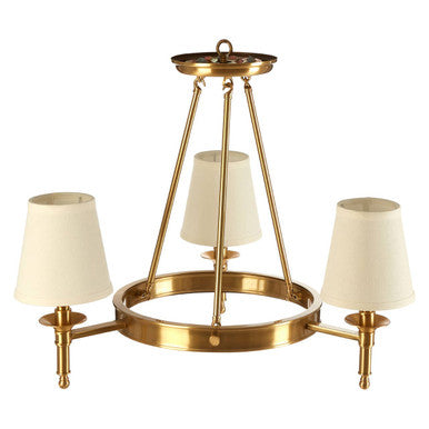 Copper Finish 3 Arm Chandelier