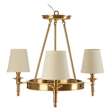 Copper Finish 3 Arm Chandelier