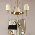 Copper Finish 3 Arm Chandelier