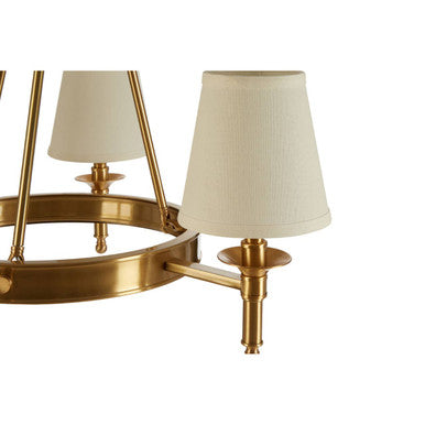 Copper Finish 3 Arm Chandelier