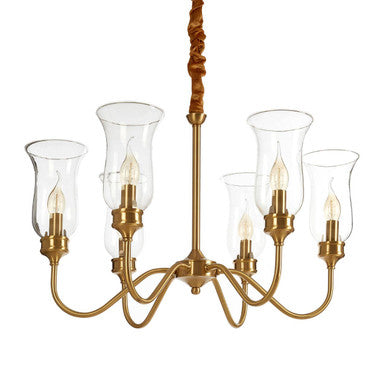 6 Arm Gold Ceiling Light