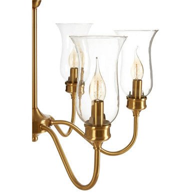 6 Arm Gold Ceiling Light
