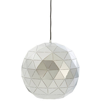 Small Silver Finish Pendant Light