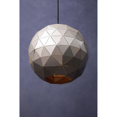Small Silver Finish Pendant Light
