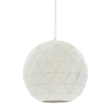 Medium White Pendant Light