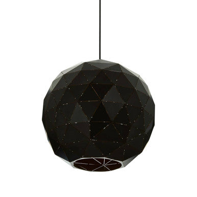 Medium Black and Copper Pendant Light