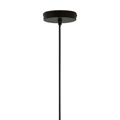 Medium Black and Copper Pendant Light