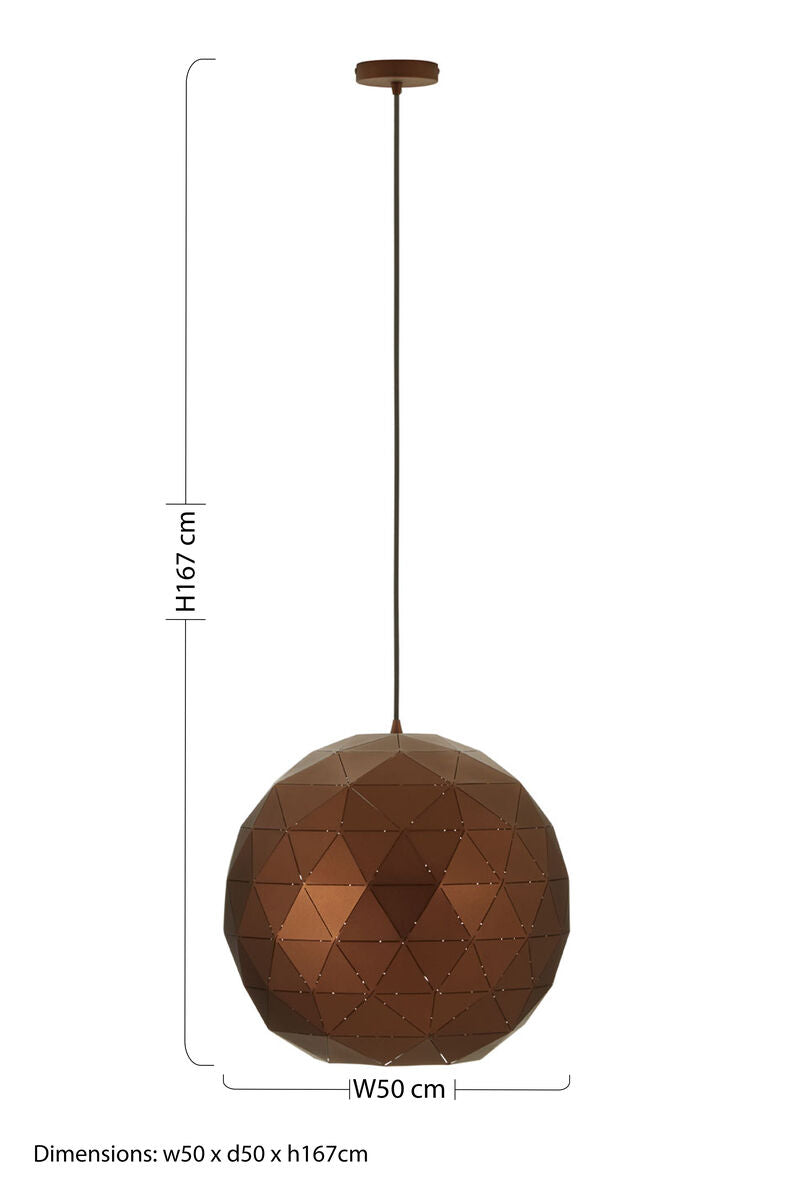 Medium Coffee Finish Pendant Light