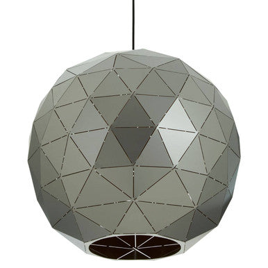 Medium Silver Finish Pendant Light