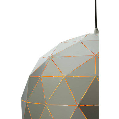 Medium Silver Finish Pendant Light