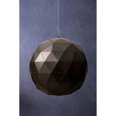 Large Black and Copper Pendant Light