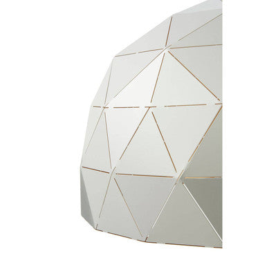 Small Silver Dome Pendant Light