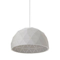 Medium White Dome Pendant Light