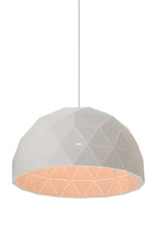 Medium White Dome Pendant Light