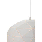 Medium White Dome Pendant Light