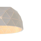 Medium White Dome Pendant Light