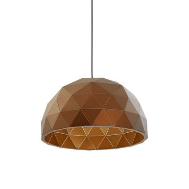 Medium Coffee Dome Pendant Light
