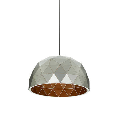 Medium Silver Dome Pendant Light