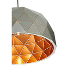 Medium Silver Dome Pendant Light