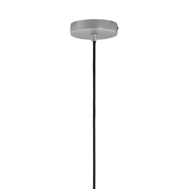 Medium Silver Dome Pendant Light